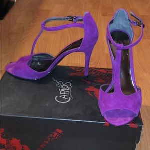 Carlos Santana t strap high heels
